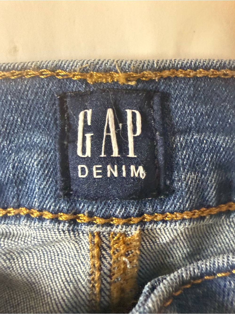 Gap Denim True Skinny Jeans Women’s 14/32 Medium Wash Raw Hem Button Fly Stretch - Picture 3 of 9